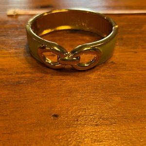 Gold & seafoam bracelet